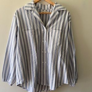 NWOT harly jae House Blouse in Marseille Stripe Size S/M